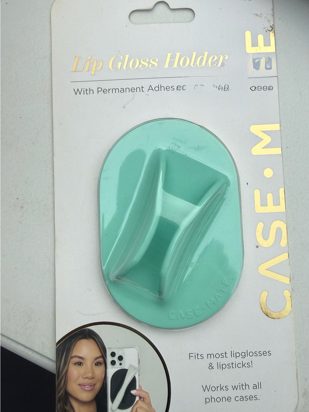 case-mate Mint Lip Gloss Holder Adhesive Phone Accessory
